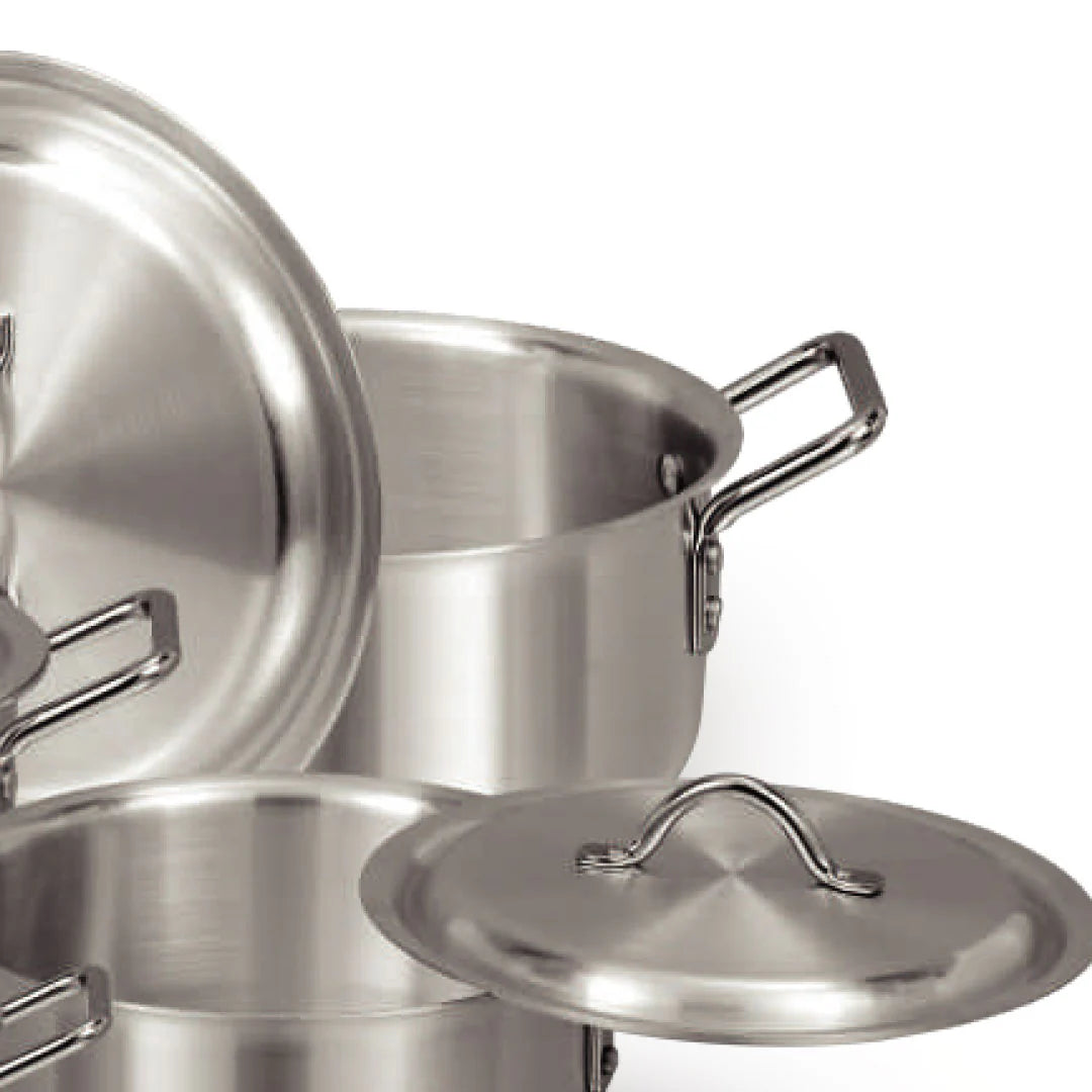 Sonex Saffron Aluminum Pot Set – 5 Piece Metal Finish Cookware